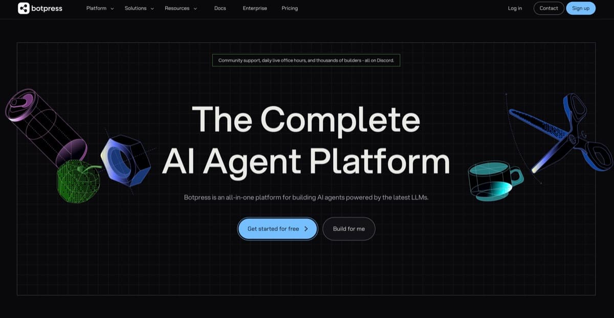 Botpress screenshot - Development interface and features overview