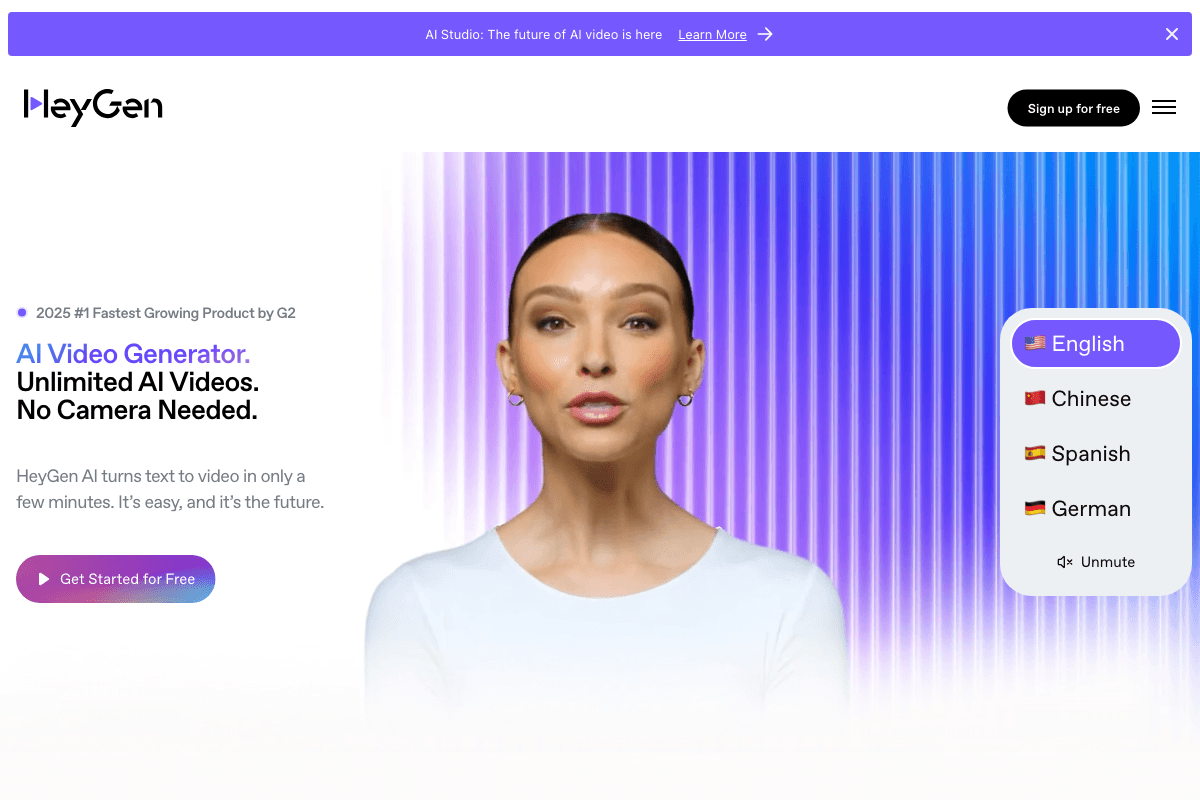 HeyGen screenshot - Video & Animation interface and features overview