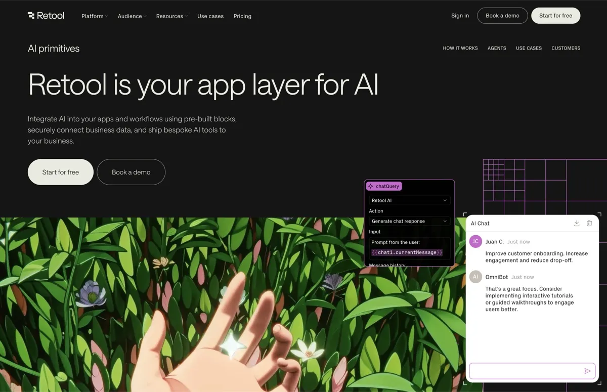 Retool screenshot - Development interface and features overview